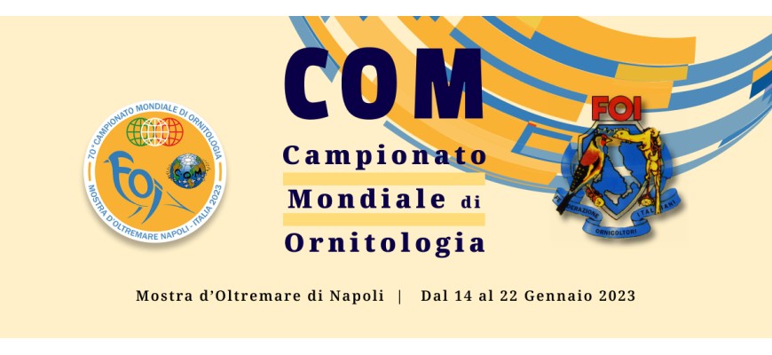 Campionati Mondiali di Ornitologia 2023 - Napoli dal 14 al 22 Gennaio